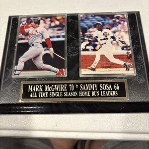 Mark McGwire And Sammy Sosa Plaque - Picture 1 of 1