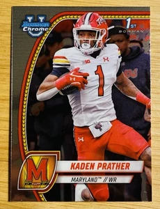 2024 Topps Bowman Chrome U Kaden Prather RC Rookie #110 Maryland - Picture 1 of 2