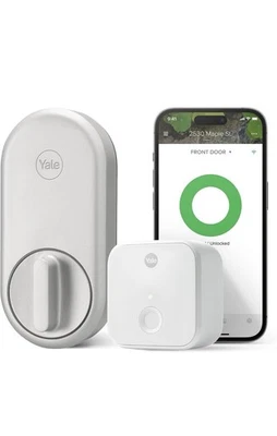 Yale Approach Smart Lock Wi-Fi Retrofit Deadbolt with Keypad Access Silver - Image 1 of 4