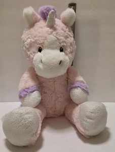 Animal Adventure 12 Inch Pink Plush Unicorn with Purple Mane and Tail 2021 - Picture 1 of 5