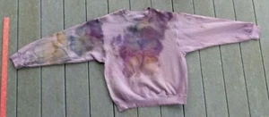 Sweatshirt Dark Rose tie-dye Men sz M long sleeve Fruit of Loom cotton/poly. NEW - Picture 1 of 2