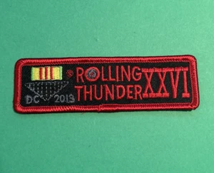 2013 Rolling Thunder Patch Motorcycle Biker Washington DC Rally - Picture 1 of 4