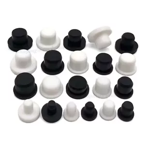 Volllochstopfen 2mm-14mm Silikon Gummi Blind Endkappe Rohr Rohr Einsatz Spund - Bild 1 von 40