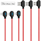 1/3pack 90 Degree Usb Fast Charger Cable 3/6ft For Iphone 13 12 11 8 7 6 Se Cord