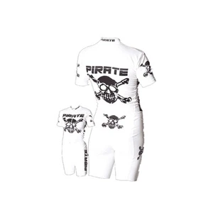 Traje de contrarreloj pirata blanco, calavera, pirata, piratas - Imagen 1 de 3