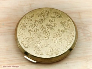 Stratton CRACKED MIRROR gold tone-Vintage Make Up/Powder Compact-0gr - Picture 1 of 5