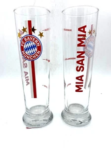 Bicchiere birra FC Bayern Monaco "Mia san Mia Kreisliga-Regionalliga-Bundesliga" 0,3 l - Foto 1 di 1