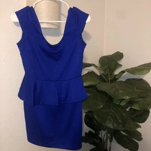 TIMING Women's Mini Dress Blue Size M - Picture 1 of 4