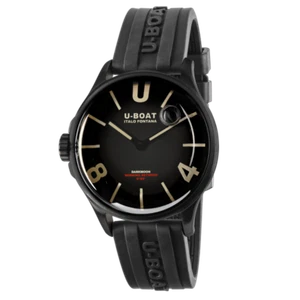 Nuevo reloj para hombre U-Boat DARKMOON 40 MM negro PVD banda de goma 9019 - Imagen 1 de 4