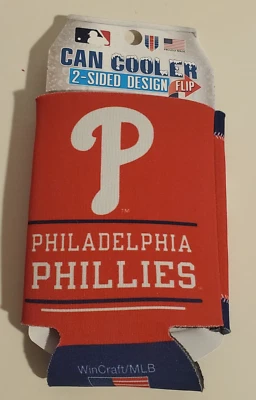 WINCRAFT PHILADELPHIA PHILLIES BASEBALL TEAM FIGHTIN' PHILS CAN COOZIE COOLER - Image 1 of 2