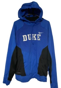 Vintage XL Nike DUKE Blue Devils therma-fit HOODIE Sweatshirt blue - Picture 1 of 7