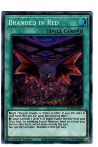Yugioh - 1X Branded in Red - Super Rare - 1st Edition - BODE-EN057 - Near Mint - Picture 1 of 1