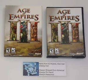 Age of Empires III 3 PC Game 2005 Complete 3 Discs w/ Manual Tested Working - Picture 1 of 5