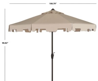 Safavieh ZIMMERMAN 9 FT MARKET UMBRELLA, Reduced Price 2172738062 PAT8000C - Image 1 of 4