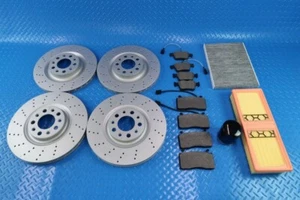 Alfa Romeo Stelvio filters & front rear brake pads rotors drilled upgrade #11335 - Foto 1 di 10