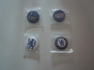 Lot de 4 Badges Chelsea FC - Picture 1 of 6