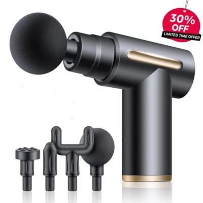 Massage Gun Mini Percussion Massager Muscle Vibration Relaxing Deep Tissue UK