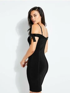 🌿🌺 VESTIDO VENDAJE BRITNEY ROSA GUESS PICH NUEVO CON ETIQUETAS Talla S 🌿🌺 - Imagen 1 de 7