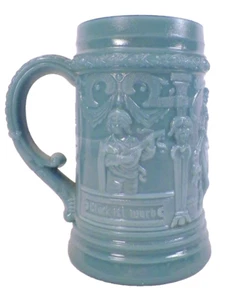 Westmoreland Troubadour Mug Blue Opaque Glass Antique EAPG - Picture 1 of 7