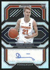 2021-22 Panini Prizm Draft College Penmanship Prizms Silver #29 Marek Dolezaj