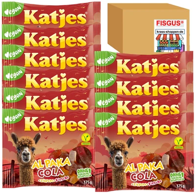 Katjes Alpaka Cola - Fruchtgummi - Vegan - 10 x 175g - NEUE SORTE !! - Bild 1 von 2