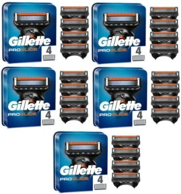 Lot Lames GILLETTE "PROGLIDE" Fusion 5 Recharge de Rasoir Pack Gilette ORIGINAL