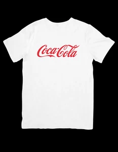 White Coca Cola Tshirt vintage Black Coke shirt Unisex For Men And Women - Picture 1 of 11