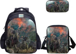 MATMO Dinosaur Backpack and Lunch Bag Set for Boys, Backpack Bag Pencil case. - Picture 1 of 5