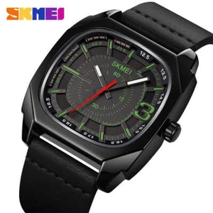 Uk Men Watch Quartz Analogue design Casual Leather Strap Waterproof Wristwatch - Picture 1 of 1