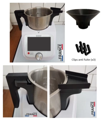 Bec verseur + poignée + entonnoir Monsieur Cuisine Connect Silvercrest Lidl - Immagine 1 di 4