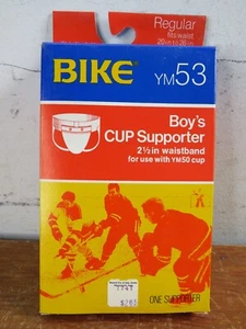 Vintage NOS Fahrrad YM53 Jungen Cup Athletic Supporter Regular 7163 Jock Strap - Bild 1 von 4