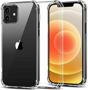 CUSTODIA TRASPARENTE per iPhone 12 11 Pro Max antiurto protezione sottile cover silicone - Foto 1 di 12