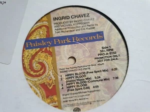 INGRID CHAVEZ Hippy Blood  *1991 PAISLEY PARK (PRINCE) LABEL*US PROMO* - Foto 1 di 4
