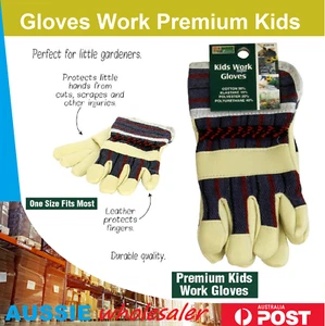 Au Gloves Work Premium Kid Safety Work Gloves Comfort Grip Protective - Picture 1 of 2