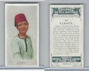 C6 Imperial Tobacco, Children Of All Nations, 1924, #48 Turkey