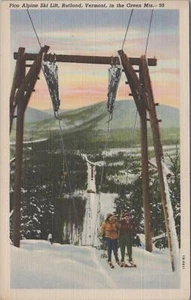 Telesquí postal Pico Alpine Rutland VT Vermont - Imagen 1 de 2