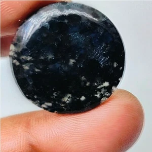 black jade Stone Natural Black Jade Cabochon Loose Gemstone 28 ct ME-11617 - Picture 1 of 5