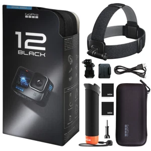 GoPro HERO12 Black 27 MP Waterproof 5.3K Camera Camcorder + Accessories Bundle - Picture 1 of 1