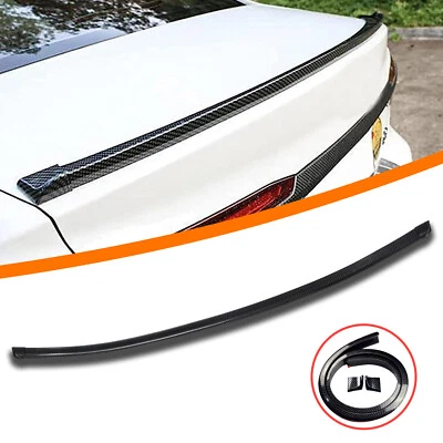 For Nissan Sentra Altima Maxima Sedan Rear Trunk Spoiler Wing Carbon Fiber Look Foto 1 de 4