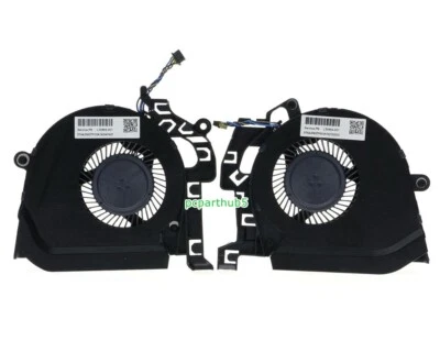 New HP ZBook 15 G5 / ZBook 15 G6 Laptop CPU & GPU Cooling Fan L30894 L30895-001 - Image 1 of 2