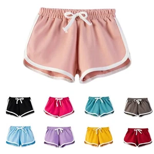 Girls Running Shorts Kids Athletic Soccer Shorts Dolphin Gym Workout Performance - Picture 1 of 40