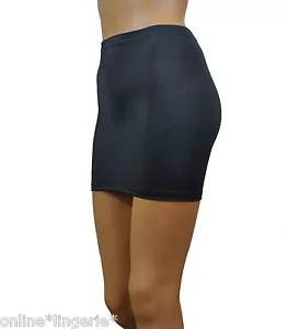 Mini Skirt Dark Grey Stretch 12" Bodycon School Party Womens Club High Waist S23 - Picture 1 of 6