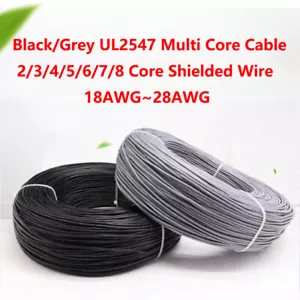 Cable de señal de audio blindado con cable de cobre UL 2547 300V 80 °C 2/3/4 ~ 8 núcleos - Imagen 1 de 5