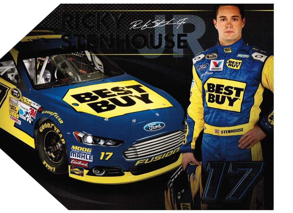 Postal de Ricky Stenhouse Jr 2013 mejor compra etiqueta forma Roush #17 NASCAR SPRINT Foto 1 de 1