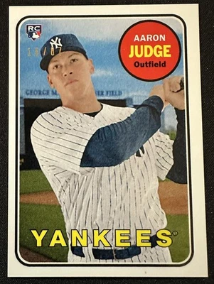 2017 Topps Transcendent #AJ-1969 Aaron Judge 1969 /87 RC Rookie Yankees - Image 1 of 2