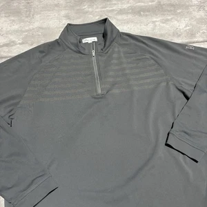 Peter Millar Pullover Jacket Men's Large Gray 1/4 Zip Golf Athleisure Club - Picture 1 of 11
