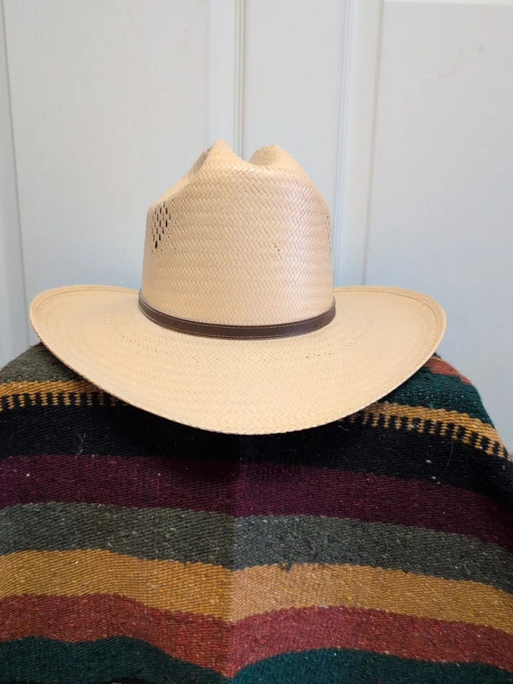 Wrangler Summer. Vaquero. Sombrero 10 X Talla 7 Western Cuero Hat Band  Foto 1 de 4