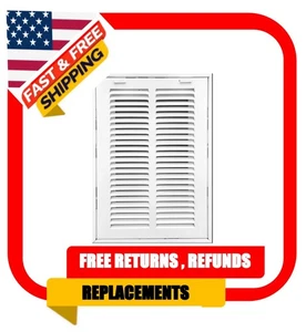 8" X 30" STEEL RETURN AIR FILTER GRILLE FOR 1" FILTER - REMOVABLE FRAME - Picture 1 of 4