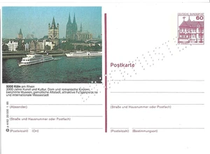 P 138 Picture Postcard Print Sample 60 Pfennig B&S Cologne P4/62 ** - Picture 1 of 1