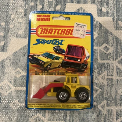 Pala tractor vintage 1976 Matchbox Lesney Die-Cast Metal Car #29 nueva en paquete Foto 1 de 3